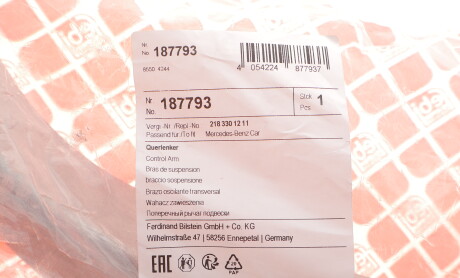 Фото 2 - Ричаг FEBI BILSTEIN 187793