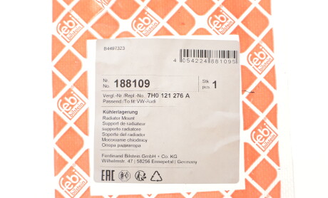 Фото 2 - Інший елемент системи охолодження FEBI BILSTEIN 188109