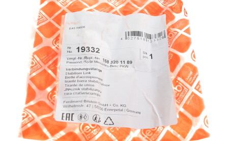 Фото 8 - Стійка стабілізатора FEBI BILSTEIN 19332