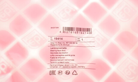 Фото 3 - Рульова рейка та кріплення FEBI BILSTEIN 19414