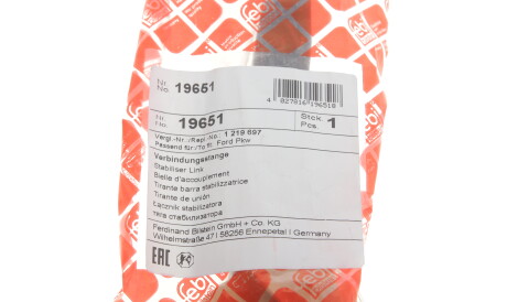 Фото 2 - Стійка стабілізатора FEBI BILSTEIN 19651