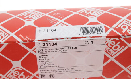 Фото 6 - Повітряний фільтр FEBI BILSTEIN 21104