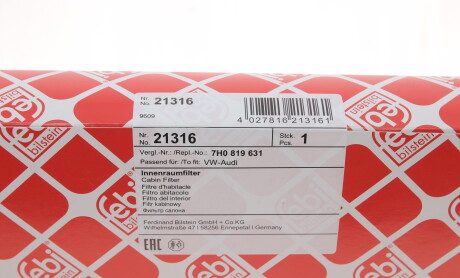 Фото 5 - Фільтр салону FEBI BILSTEIN 21316