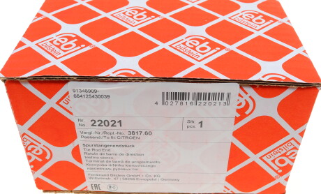 Фото 4 - Рульовий наконечник FEBI BILSTEIN 22021