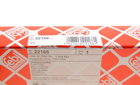 Фото 5 - Фільтр салону FEBI BILSTEIN 22166