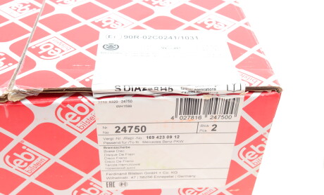 Фото 6 - Тормозной диск FEBI BILSTEIN 24750