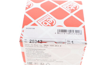 Фото 3 - Колінвал FEBI BILSTEIN 25342