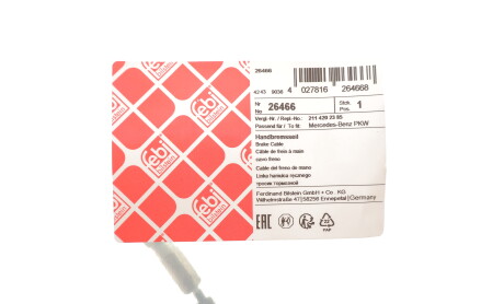 Фото 5 - Трос ручного гальма FEBI BILSTEIN 26466