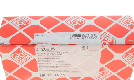 Фото 3 - Рульовий наконечник FEBI BILSTEIN 26636