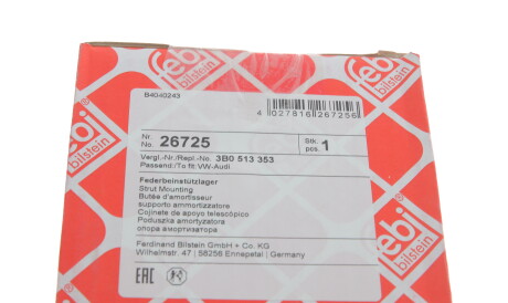 Фото 3 - Опора стойки амортизатора FEBI BILSTEIN 26725