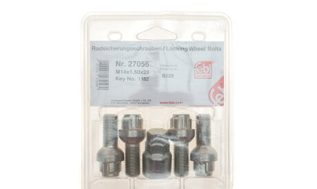 Фото 2 - Болт/гайка кріплення колеса FEBI BILSTEIN 27056