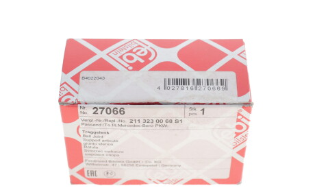 Фото 3 - Шарова опора FEBI BILSTEIN 27066