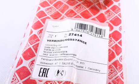 Фото 5 - Стійка стабілізатора FEBI BILSTEIN 27414