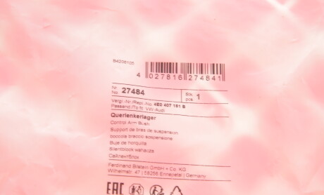 Фото 4 - Сайлентблок рычага FEBI BILSTEIN 27484