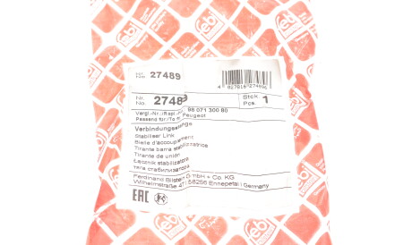 Фото 2 - Стійка стабілізатора FEBI BILSTEIN 27489