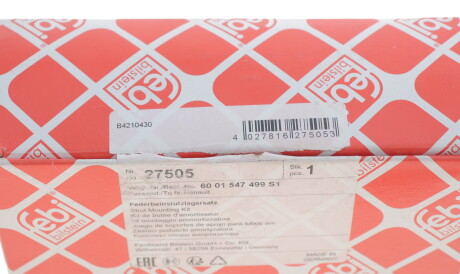 Фото 3 - Опора стійки амортизатора FEBI BILSTEIN 27505