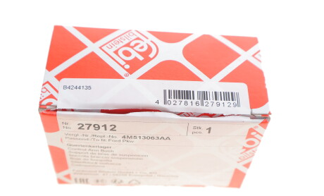 Фото 4 - Сайлентблок рычага FEBI BILSTEIN 27912