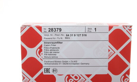 Фото 5 - Фільтр салону FEBI BILSTEIN 28379