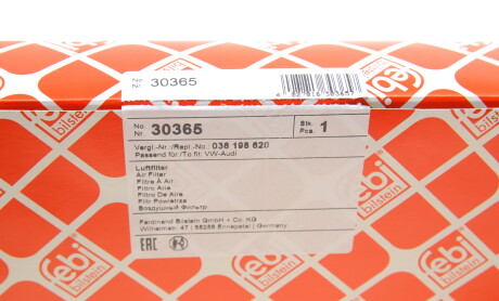 Фото 5 - Повітряний фільтр FEBI BILSTEIN 30365