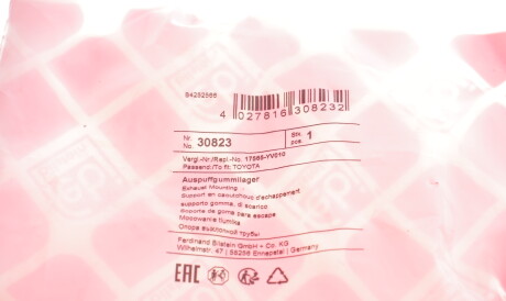 Фото 3 - Крепления выхлопной системы FEBI BILSTEIN 30823