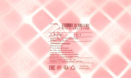 Фото 2 - Рулевая рейка и крепление FEBI BILSTEIN 31278