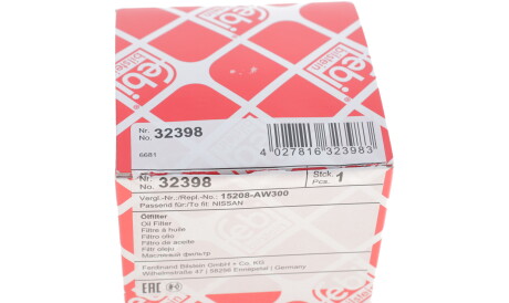 Фото 3 - Масляний фільтр FEBI BILSTEIN 32398