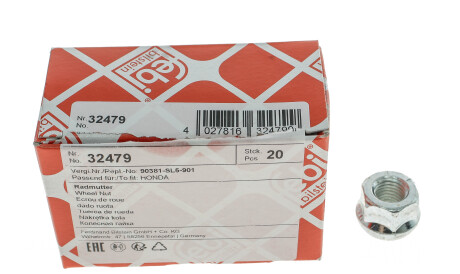 Фото 3 - Болт/гайка крепления колеса FEBI BILSTEIN 32479