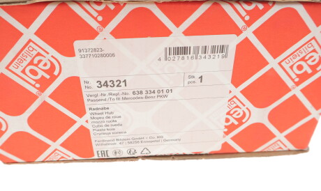 Фото 3 - Ступиця FEBI BILSTEIN 34321