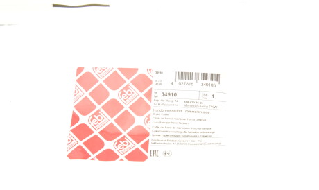 Фото 2 - Трос ручного гальма FEBI BILSTEIN 34910