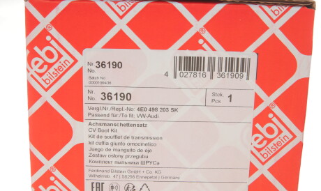 Фото 3 - Пильовик ШРКШ FEBI BILSTEIN 36190