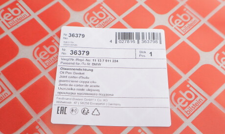 Фото 2 - Прокладки FEBI BILSTEIN 36379