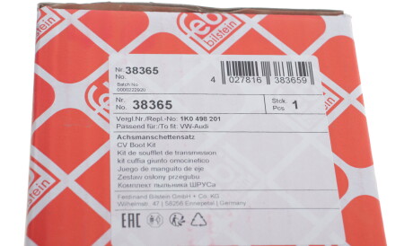 Фото 3 - Пильовик ШРКШ FEBI BILSTEIN 38365