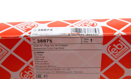 Фото 5 - Воздушный фильтр FEBI BILSTEIN 38875