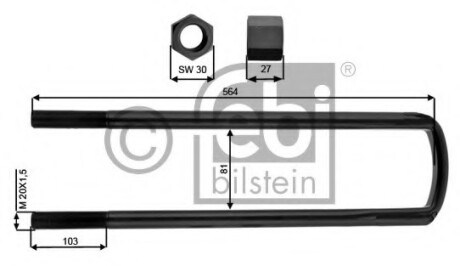 Стремянка рессоры - FEBI BILSTEIN 39180