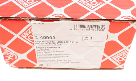 Фото 3 - Рулевой наконечник FEBI BILSTEIN 40993