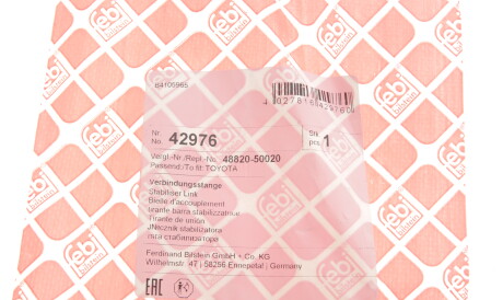 Фото 3 - Стійка стабілізатора FEBI BILSTEIN 42976