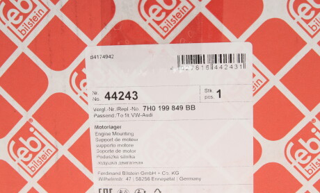 Фото 7 - Подушка двигуна FEBI BILSTEIN 44243