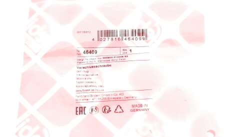 Фото 2 - Пробка масляного піддону FEBI BILSTEIN 46409