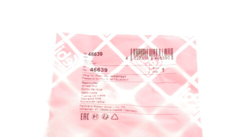 Фото 3 - Болт/гайка кріплення колеса FEBI BILSTEIN 46639