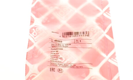 Фото 5 - Болт/гайка крепления колеса FEBI BILSTEIN 46653