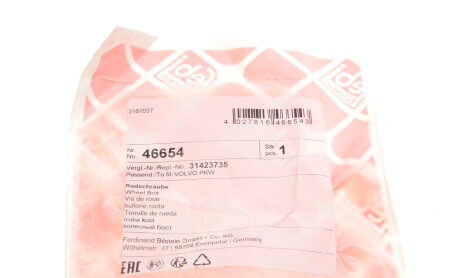 Фото 5 - Болт/гайка кріплення колеса FEBI BILSTEIN 46654