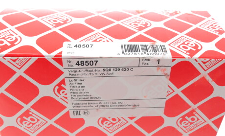 Фото 7 - Повітряний фільтр FEBI BILSTEIN 48507