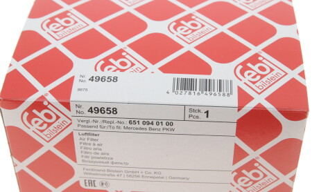 Фото 8 - Воздушный фильтр FEBI BILSTEIN 49658