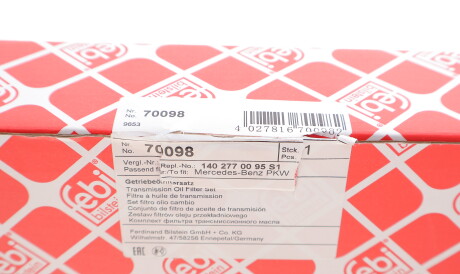 Фото 3 - Масляний фільтр АКПП FEBI BILSTEIN 70098