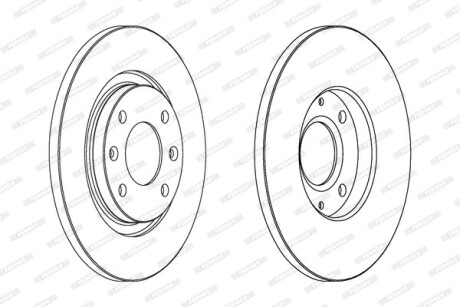 Фото 2 - Гальмівний диск FERODO DDF1000C