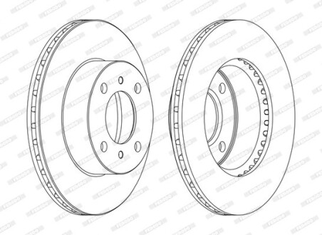Фото 2 - Гальмівний диск FERODO DDF1005C