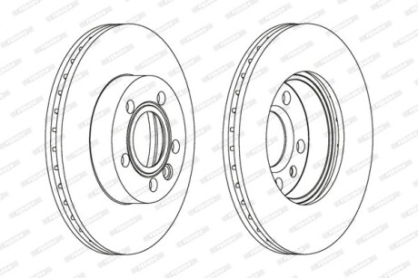 Фото 2 - Гальмівний диск FERODO DDF1010C