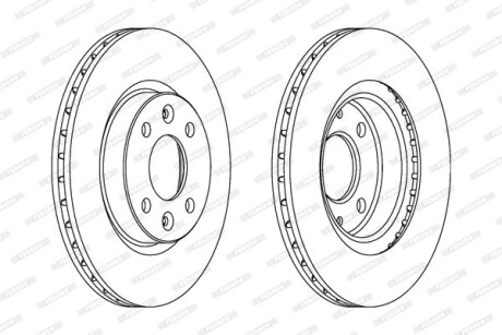 Фото 2 - Гальмівний диск FERODO DDF1096C