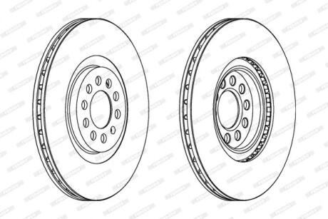 Фото 2 - Гальмівний диск FERODO DDF1118C