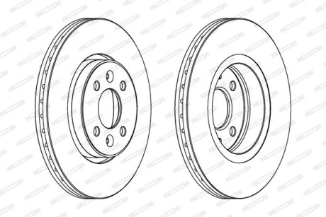 Фото 2 - Гальмівний диск FERODO DDF1124C